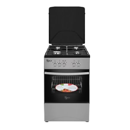 Cuisinière Roch 4 feux 50x50 à gaz inox