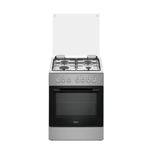 Cuisiniere haier 4 feux 60x60 a gaz gris chr2040egs1