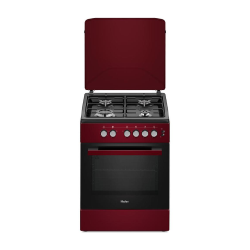 Cuisiniere haier 4 feux a gaz 60x60 rouge hcr204egr