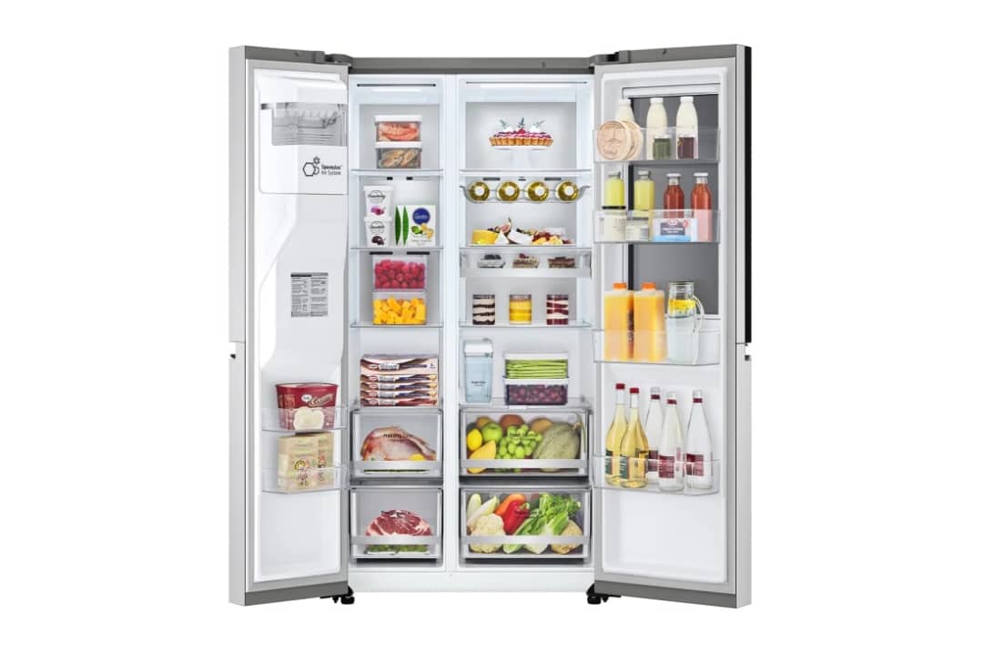 Refrigerateur LG SIDE BY SIDE AVEC FONTAINE GRIS GCX257CSES – Image 2