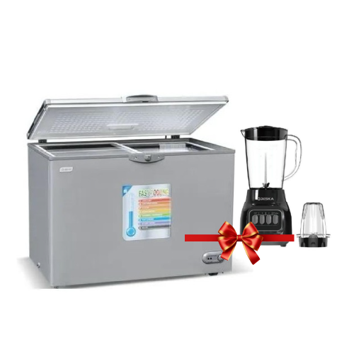 CONGÉLATEUR HORIZONTAL SMART TECHNOLOGY 400L GRIS + MIXEUR OFFERT