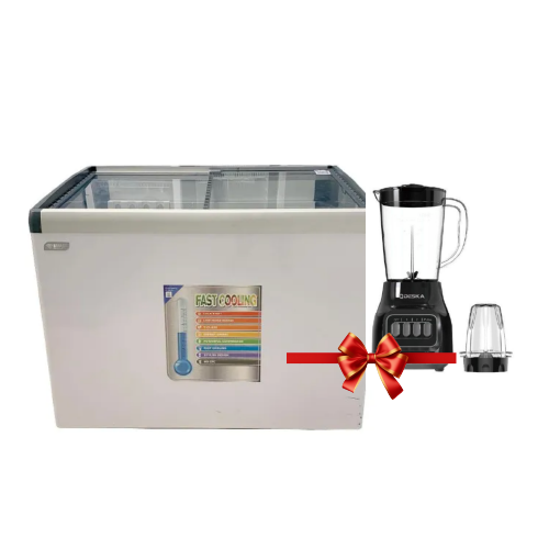 CONGÉLATEUR HORIZONTAL SMART TECHNOLOGY 400L VITRINE + MIXEUR OFFERT