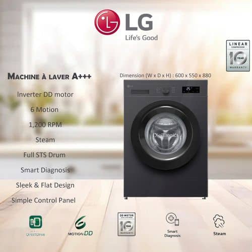 Machine à laver LG 7GrisF2J3QYL6G – Image 2
