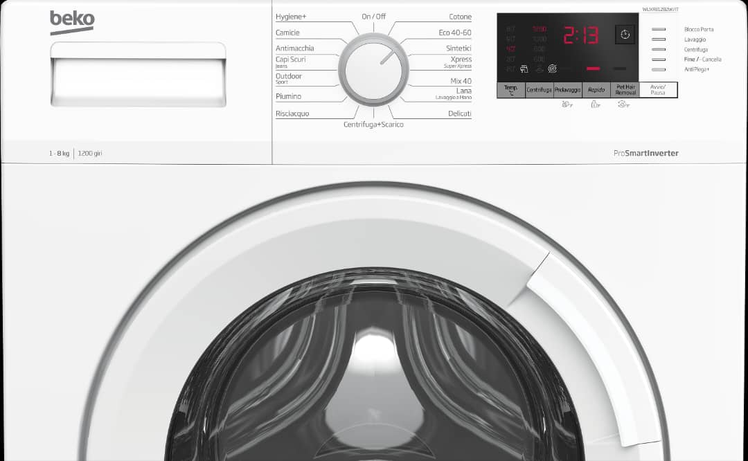 Machine à laver Beko Front load Blanc WUXR81282WI/IT – Image 3