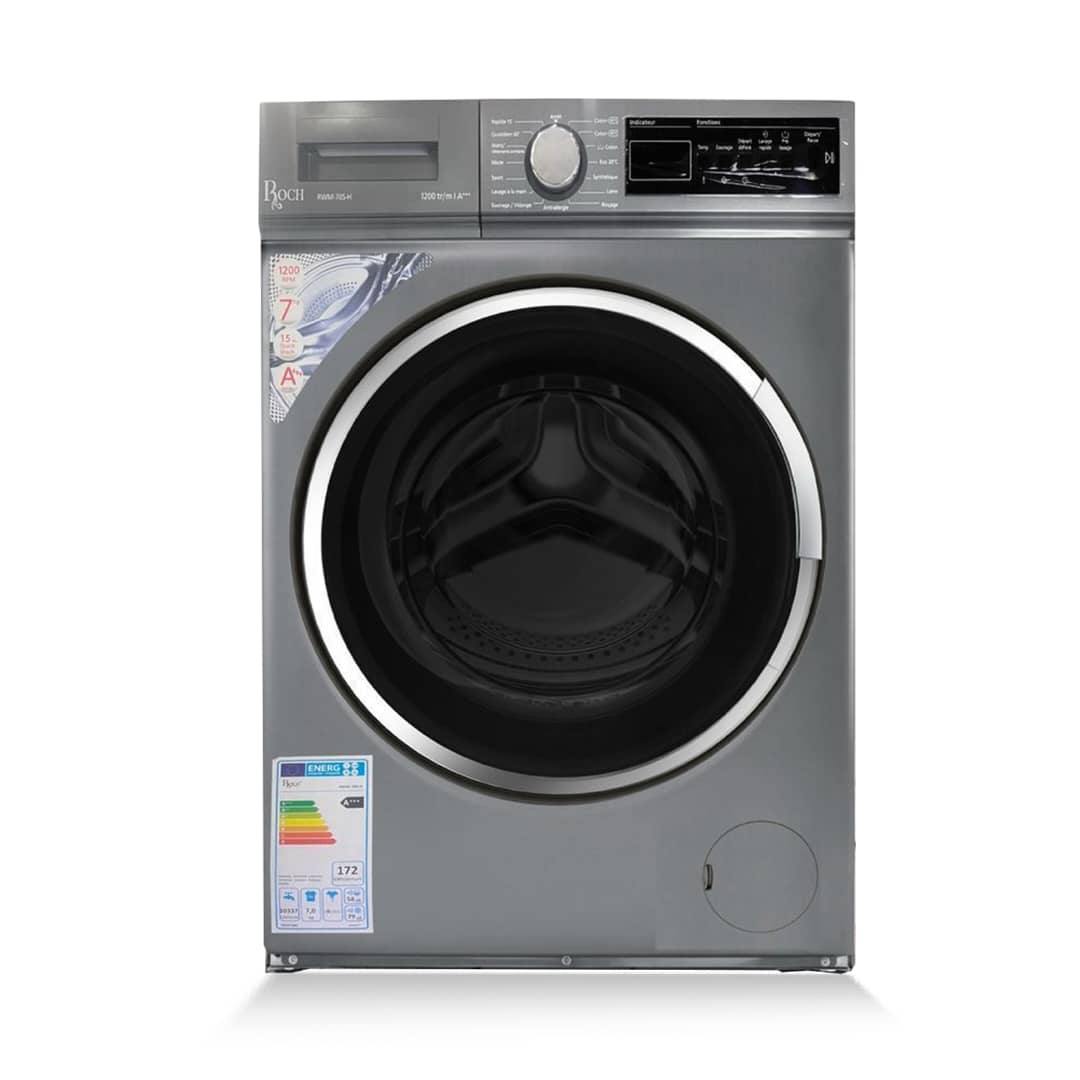 Machine à laver Roch 8kg 1200Tour/Min Inverter A+++ Gris RWM80SH