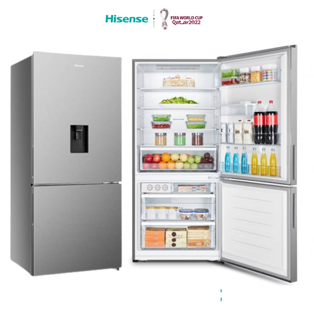 Réfrigérateur Hisense Combine 3 tiroirs Avec Fontaine 468l Nofrost gris RD60WC4SB