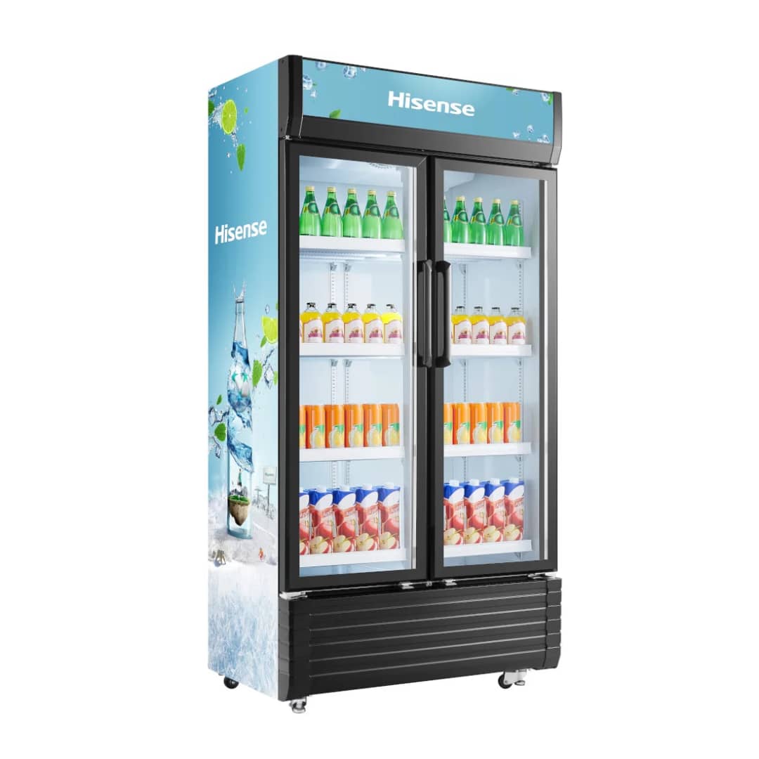 Réfrigérateur hisense vertical 2 portes Vitrine noire FL81WC
