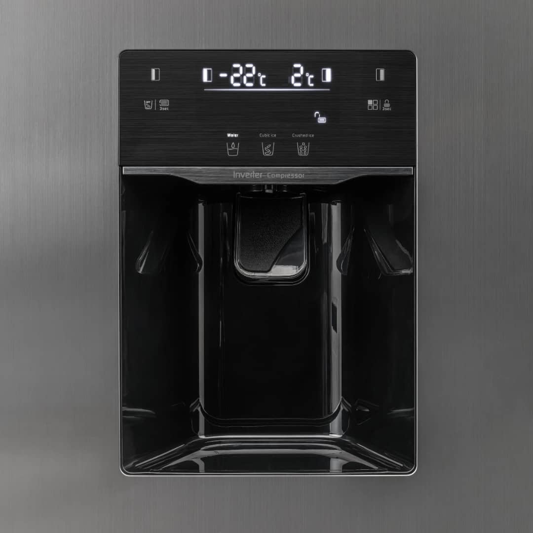 Réfrigérateur Elactron Side by Side 2 portes Avec Distribution D'eau et Glaçon ELSBSIM – Image 3