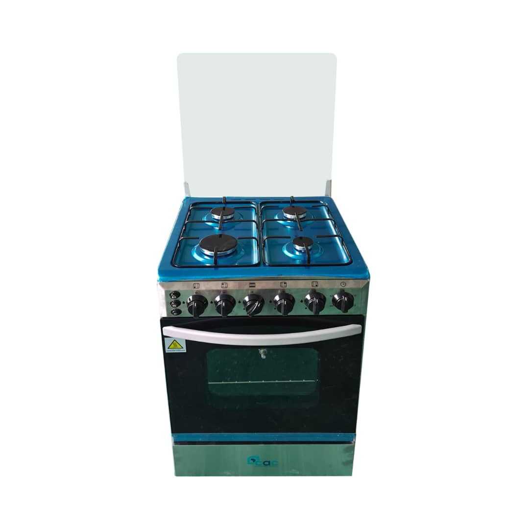 Cuisinière CAC 4 FEUX  50x50 INOX CAC50F FULL OPTION