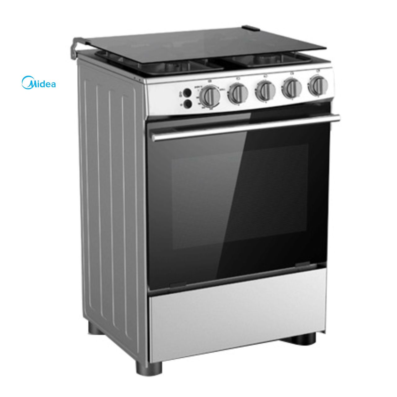Cuisinière Midea 4 feux 60x60 Inox 24BMG4G057