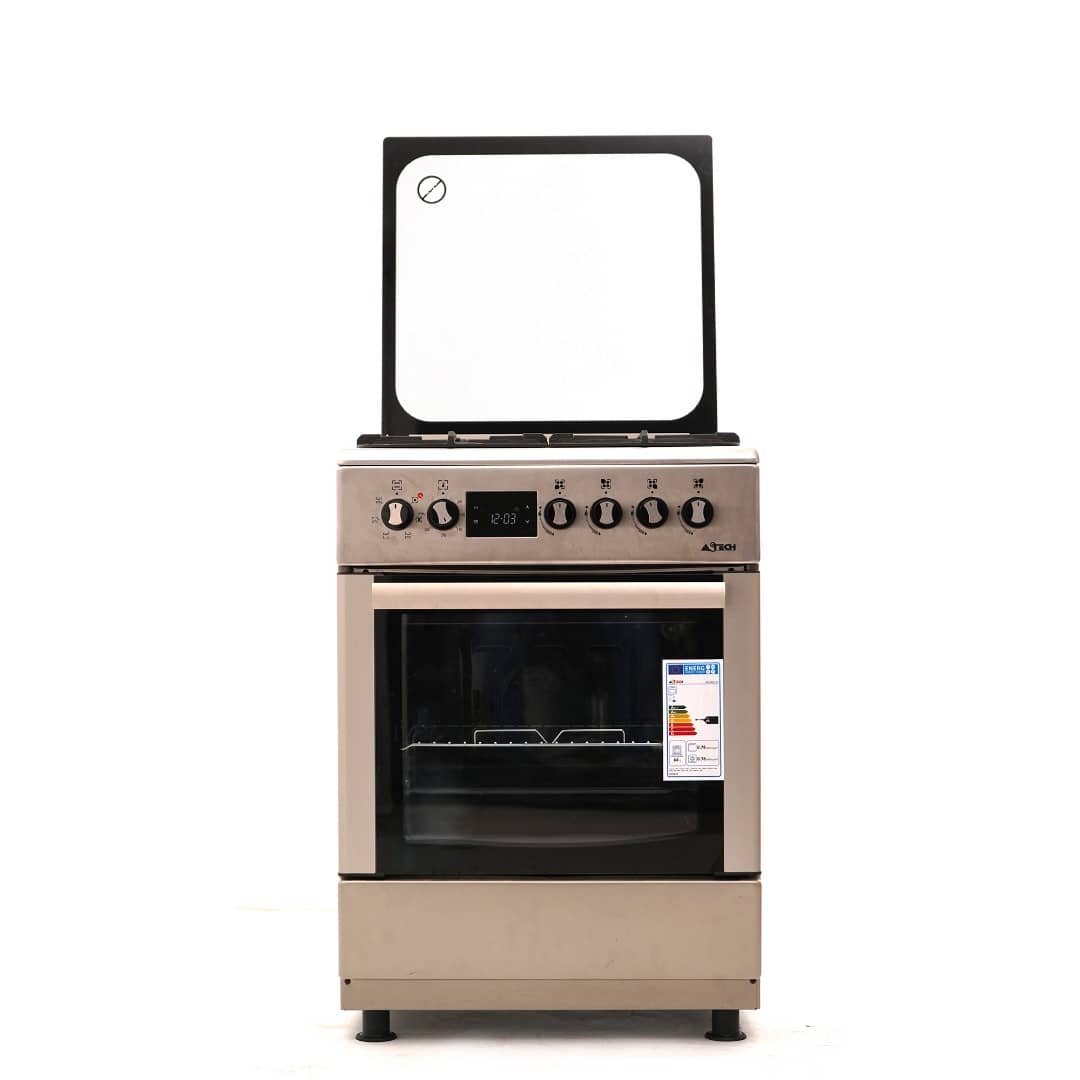 Cuisinière Astech 4 feux A Gaz 60x60 Four Électrique FULL OPTION CK65ELCF – Image 6