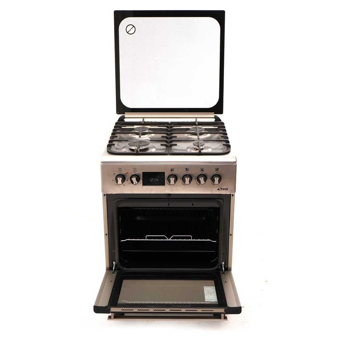 Cuisinière Astech 4 feux A Gaz 60x60 Four Électrique FULL OPTION CK65ELCF – Image 5