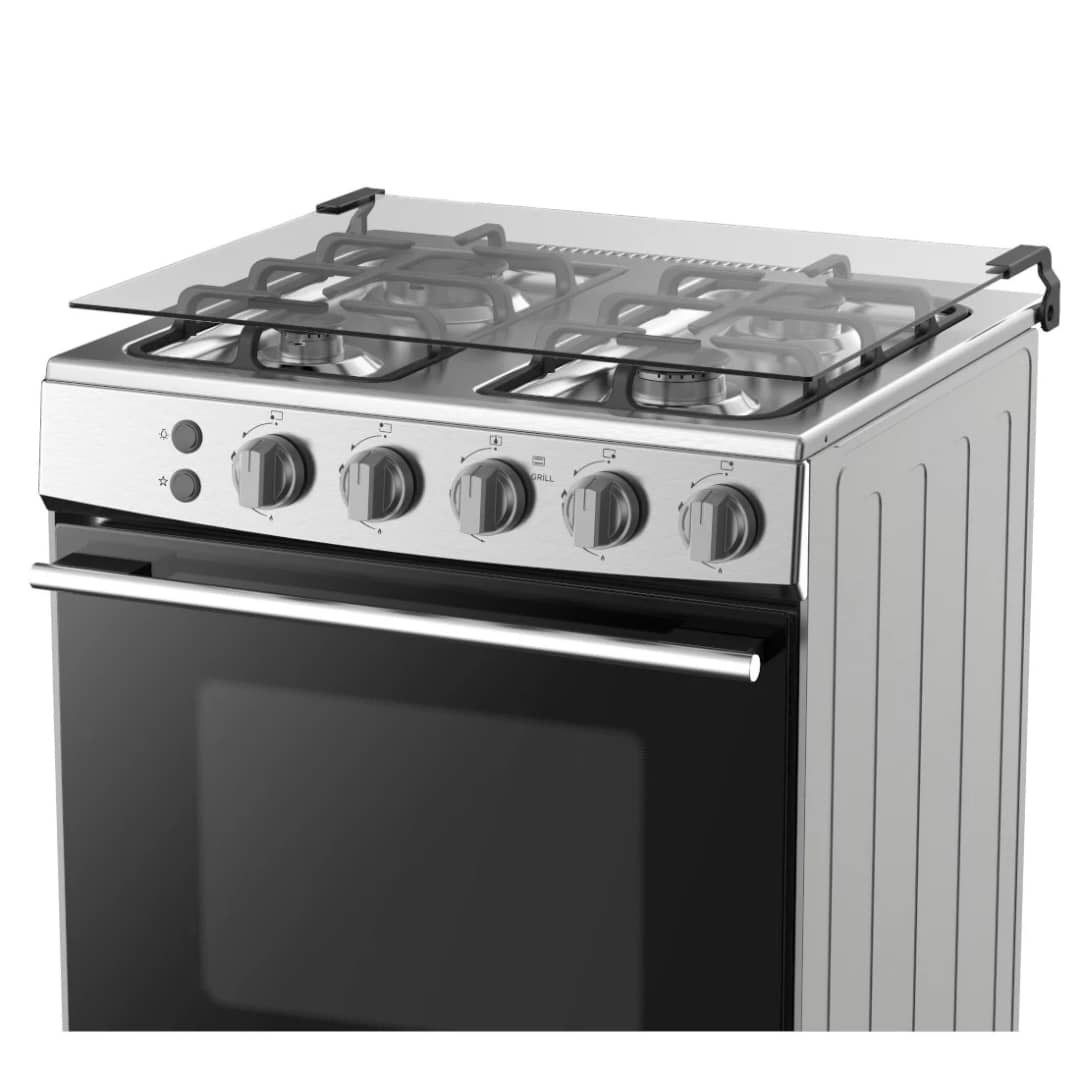 Cuisinière Hisense 4 feux A Gaz 60x60 Inox HFG60121X – Image 4