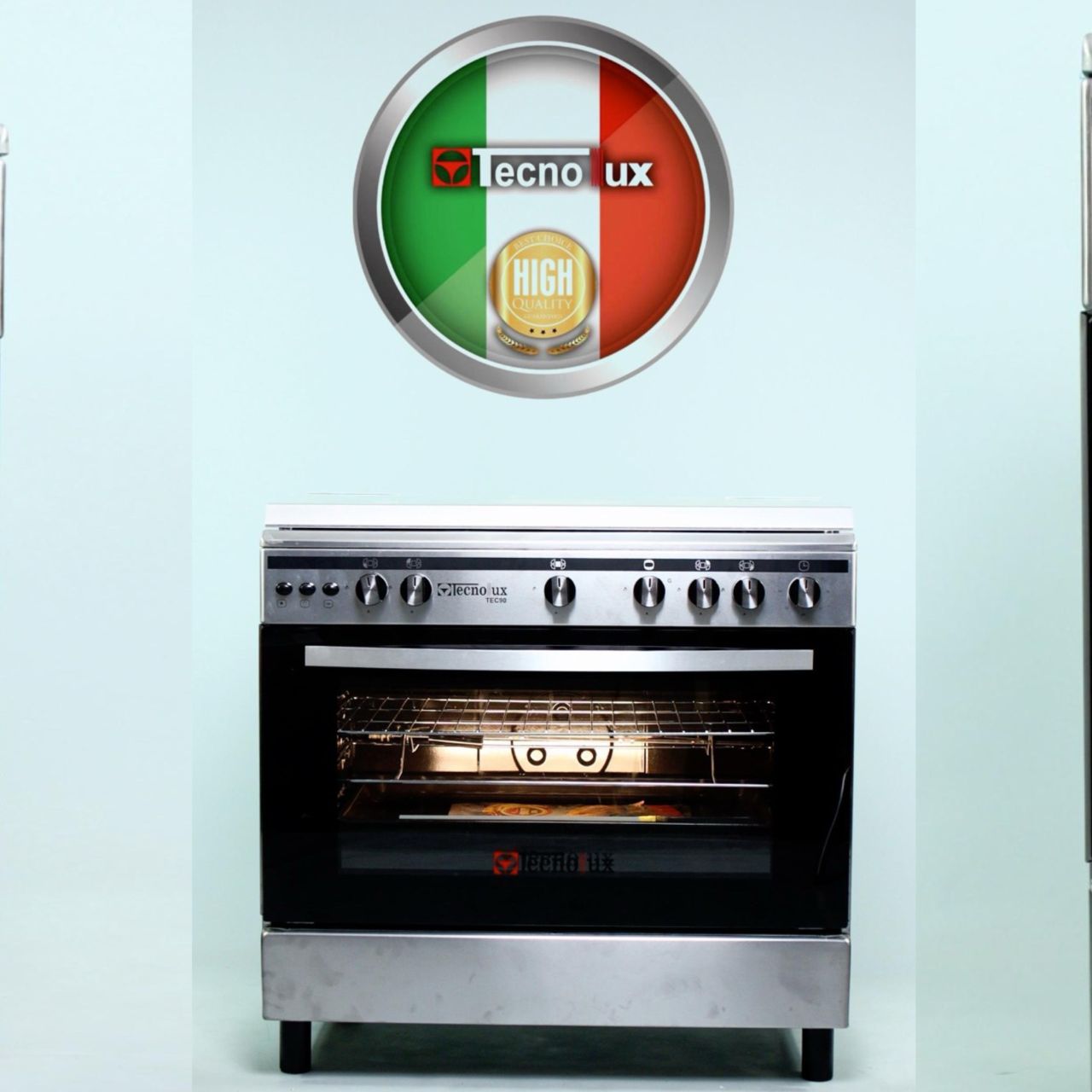 Cuisinière Technolux 5 feux 90x60 Inox Tec90