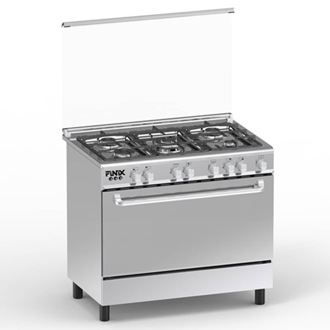 Cuisinière Finix 5 feux 90x60 Inox G95NDM