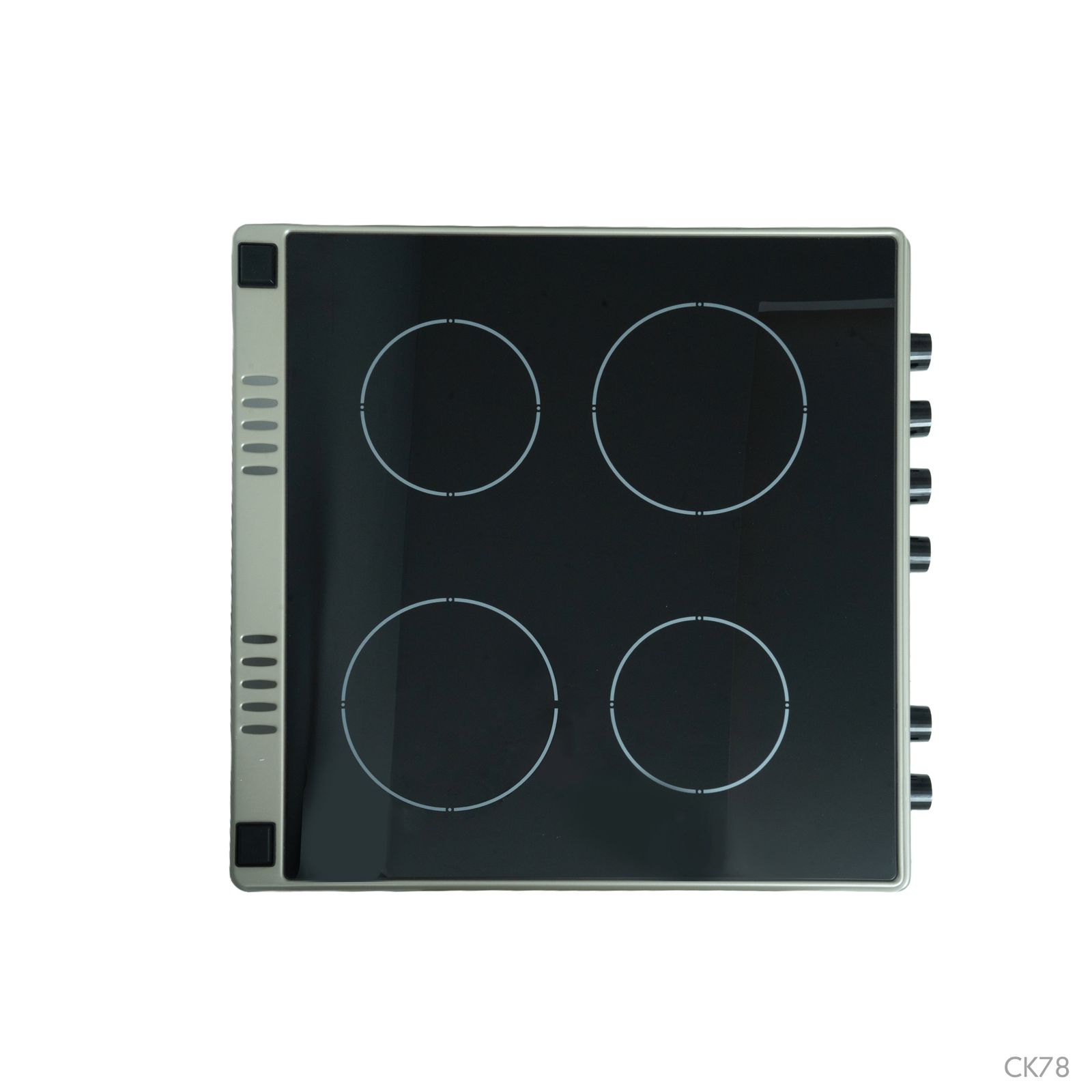 Cuisinière Astech 4 feux 60x60 Électrique Avec Four Électrique Inox CK78 – Image 2