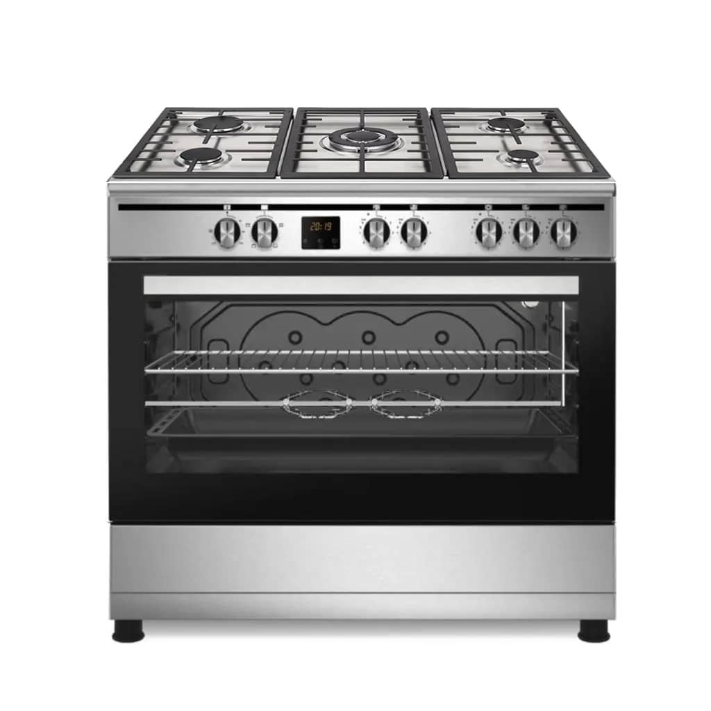 Cuisinière Enduro 90x60 professionnelle 90x60 A Gaz Avec Affichage Numérique Gris RGC90X60X