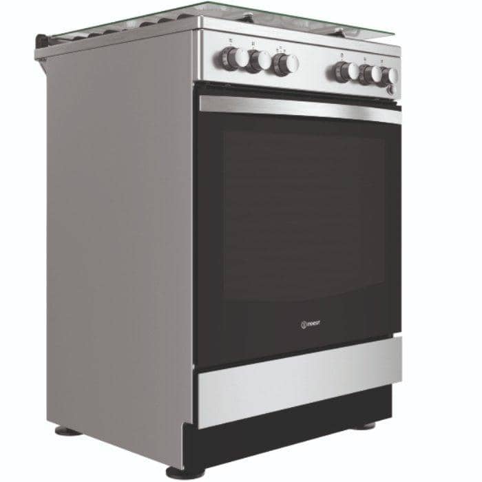 CUISINIÈRE Indesit 4 feux à Gaz 60x60 Four A Gaz Gris IS67G1PCX