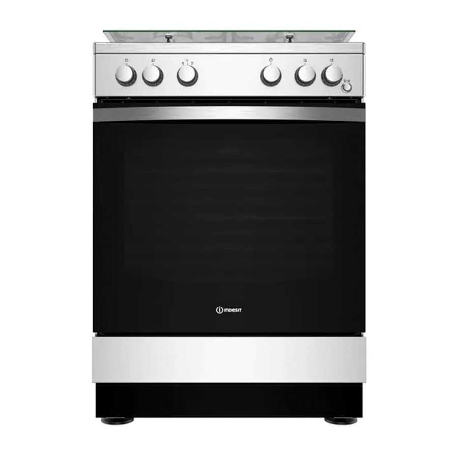 CUISINIÈRE Indesit 4 feux à Gaz 60x60 Four A Gaz Gris IS67G1PCX – Image 7